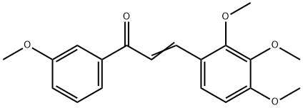 (2E)-1-(3-methoxyphenyl)-3-(2,3,4-trimethoxyphenyl)prop-2-en-1-one Structure