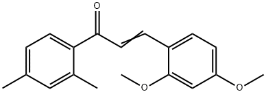 (2E)-3-(2,4-dimethoxyphenyl)-1-(2,4-dimethylphenyl)prop-2-en-1-one, 1287386-94-0, 结构式