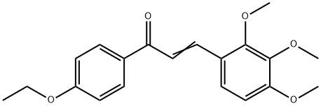 (2E)-1-(4-ethoxyphenyl)-3-(2,3,4-trimethoxyphenyl)prop-2-en-1-one, 1287403-59-1, 结构式