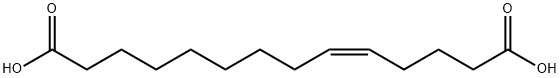 5-Tetradecenedioicacid, (5Z)- 结构式