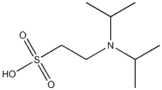 Ethanesulfonic acid, 2-[bis(1-methylethyl)amino]- 化学構造式