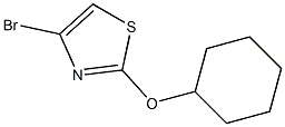 4-bromo-2-cyclohexyloxy-1,3-thiazole Struktur