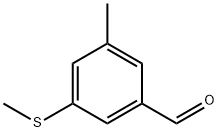 3-Methyl-5-(methylthio)benzaldehyde 化学構造式