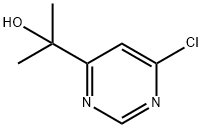 2-(6-CHLOROPYRIMIDIN-4-YL)PROPAN-2-OL 化学構造式