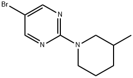 5-bromo-2-(3-methylpiperidin-1-yl)pyrimidine Structure