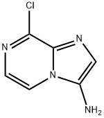 8-Chloroimidazo[1,2-a]pyrazin-3-amine 化学構造式