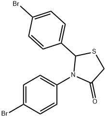 128914-34-1 2,3-bis(4-bromophenyl)thiazolidin-4-one