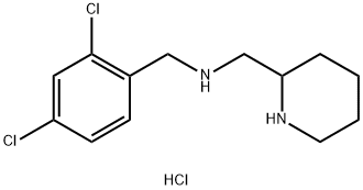 N-(2,4-DICHLOROBENZYL)-1-(PIPERIDIN-2-YL)METHANAMINE HYDROCHLORIDE Struktur