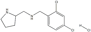 N-(2,4-DICHLOROBENZYL)-1-(PYRROLIDIN-2-YL)METHANAMINE HYDROCHLORIDE Struktur