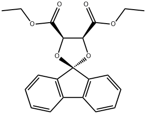 スピロ[1,3-ジオキソラン-2,9'-[9H]フルオレン]-4,5-二カルボン酸ジエチルエステル 化学構造式