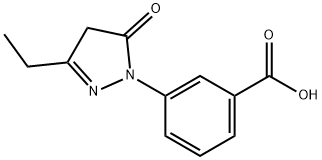 3-(3-ethyl-5-oxo-4,5-dihydro-1H-pyrazol-1-yl)benzoic acid Structure