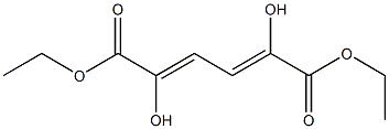 2,4-Hexadienedioic acid, 2,5-dihydroxy-, diethyl ester Structure
