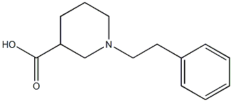 1-(2-phenylethyl)piperidine-3-carboxylic acid Structure