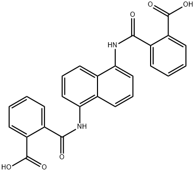 Benzoic acid, 2,2'-[1,5-naphthalenediylbis(iminocarbonyl)]bis- Structure