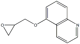 5-(oxiran-2-ylmethoxy)quinoline 化学構造式