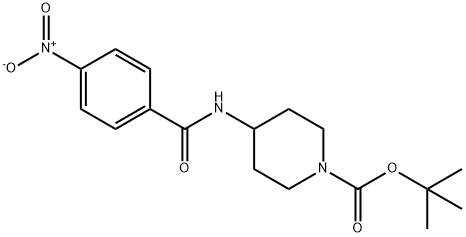 tert-Butyl 4-(4-nitrobenzamido)piperidine-1-carboxylate Structure