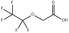 Pentafluoroethyloxy-acetic acid Structure