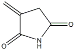 2,5-Pyrrolidinedione, 3-methylene- 化学構造式