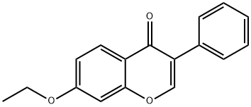 7-エトキシイソフラボン 化学構造式