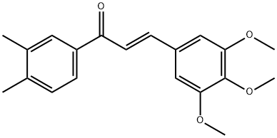 (2E)-1-(3,4-dimethylphenyl)-3-(3,4,5-trimethoxyphenyl)prop-2-en-1-one Structure