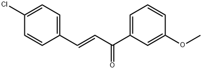 (2E)-3-(4-chlorophenyl)-1-(3-methoxyphenyl)prop-2-en-1-one, 130820-52-9, 结构式