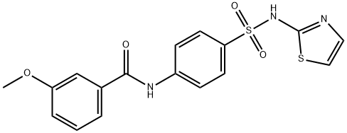 3-methoxy-N-(4-(N-(thiazol-2-yl)sulfamoyl)phenyl)benzamide,130861-92-6,结构式