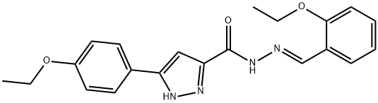 (E)-N-(2-ethoxybenzylidene)-3-(4-ethoxyphenyl)-1H-pyrazole-5-carbohydrazide Structure