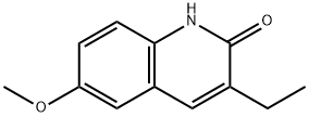 3-ethyl-6-methoxy-1,2-dihydroquinolin-2-one Struktur