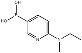 (6-(乙基(甲基)氨基)吡啶-3-基)硼酸,1311147-68-8,结构式