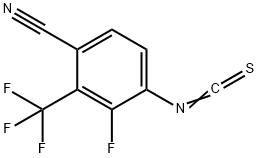 3-氟-4-异硫氰基-2-三氟甲基苄腈(3B), 1311158-94-7, 结构式
