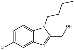 (1-Butyl-5-chloro-1H-benzoimidazol-2-yl)-methanol Structure