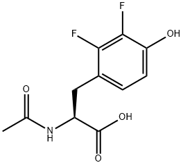 N-ACETYL-2,3-DIFLUORO-L-TYROSINE Structure