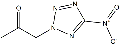 2-Propanone, 1-(5-nitro-2H-tetrazol-2-yl)- Struktur
