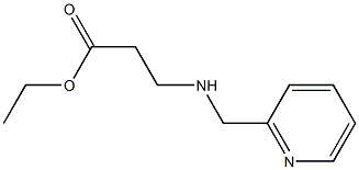 ethyl 3-{[(pyridin-2-yl)methyl]amino}propanoate 结构式