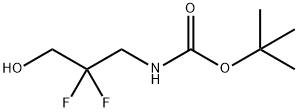 tert-butyl 2,2-difluoro-3-hydroxypropylcarbamate Struktur