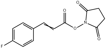 3-(4-Fluoro-phenyl)-acrylic acid 2,5-dioxo-pyrrolidin-1-yl ester Structure