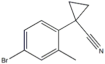 1-(4-bromo-2-methylphenyl)cyclopropanecarbonitrile Structure