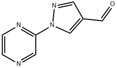 1-(pyrazin-2-yl)-1H-pyrazole-4-carbaldehyde, 1314975-68-2, 结构式