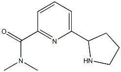 N,N-dimethyl-6-pyrrolidin-2-ylpyridine-2-carboxamide Structure