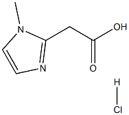 1-METHYL-1H-IMIDAZOLE-2-ACETIC ACID HYDROCHLORIDE,131654-57-4,结构式