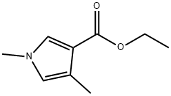 1,4-Dimethyl-1H-pyrrole-3-carboxylic acid ethyl ester Structure