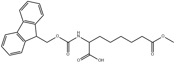 Fmoc-RS-2-Aminosuberic acid 8-methyl ester Structure