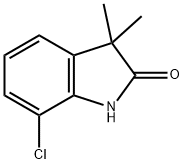 7-CHLORO-3,3-DIMETHYLINDOLIN-2-ONE Structure
