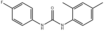 1-(2,4-Dimethylphenyl)-3-(4-fluorophenyl)urea, 97% 化学構造式