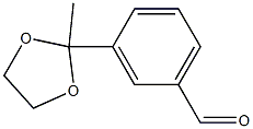 Benzaldehyde, 3-(2-methyl-1,3-dioxolan-2-yl)- Struktur