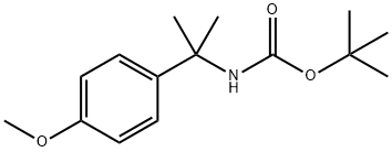 tert-Butyl N-[2-(4-methoxyphenyl)propan-2-yl]carbamate Structure