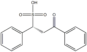 3-oxo-R(-)-1,3-diphenylpropane-1-sulfonic acid Structure