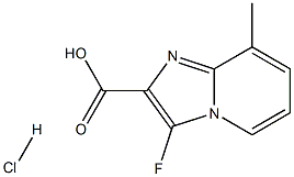 3-fluoro-8-methylimidazo[1,2-a]pyridine-2-carboxylic acid hydrochloride Structure