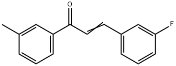 (2E)-3-(3-fluorophenyl)-1-(3-methylphenyl)prop-2-en-1-one Structure