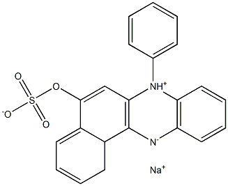 Benzo[a]phenazinium,5-hydroxy-7-phenylsulfo-, inner salt, sodium salt (9CI) 结构式